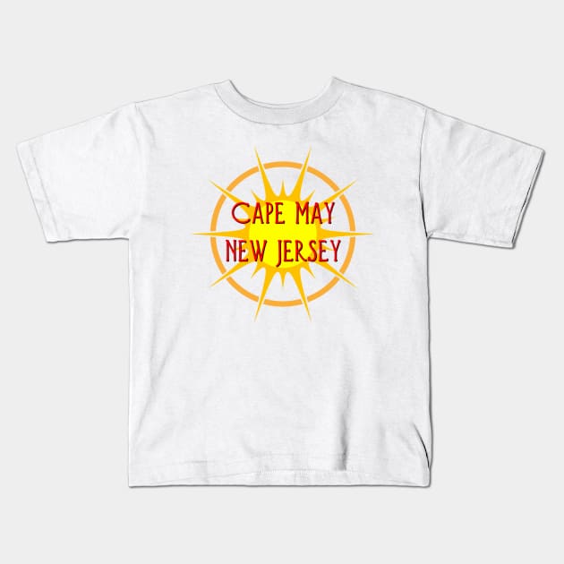 Cape May, New Jersey Kids T-Shirt by Naves